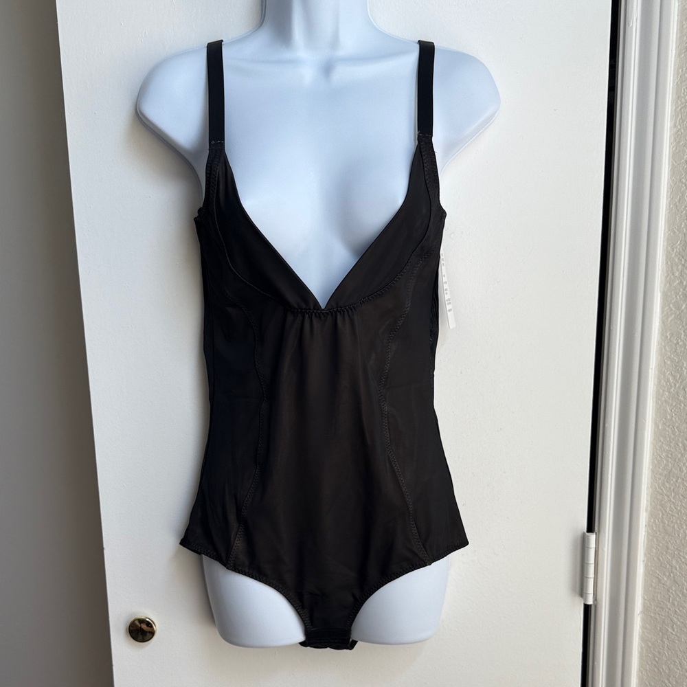 Black Plunge Bodysuit
